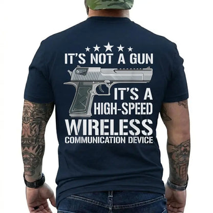 Funny Tactical High Speed Wireless Communication Graphic T Shirt