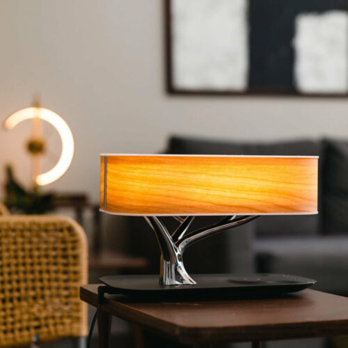 Alternative view of Cherry Wood Zen Table Lamp