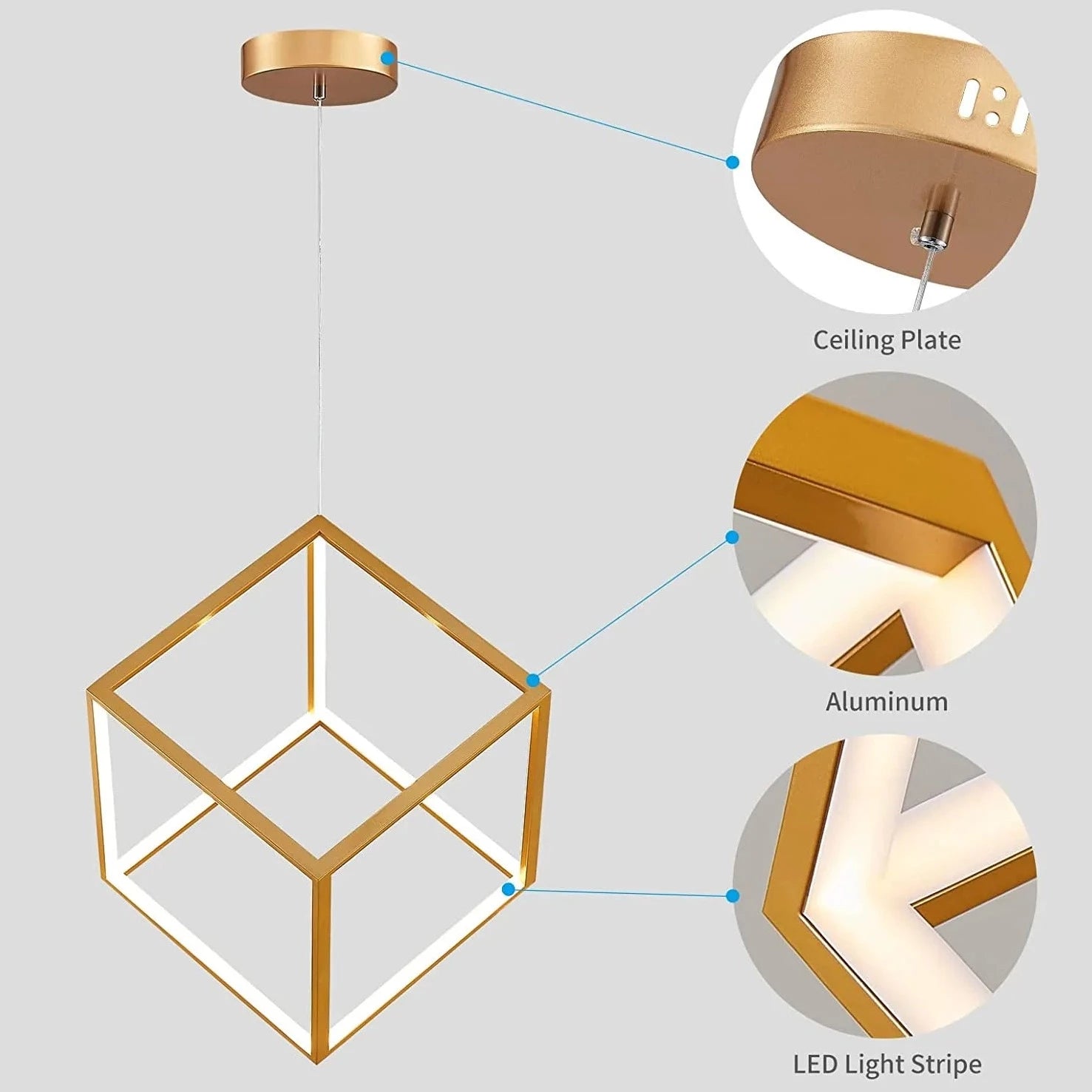 Helsinki Cube LED Ceiling Light - Image 6