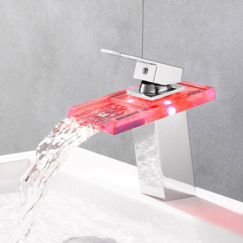 Alternative view of LED Waterfall Bathroom Faucet