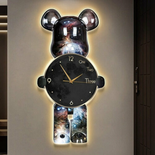 Bear Wall Clock With LED Light
