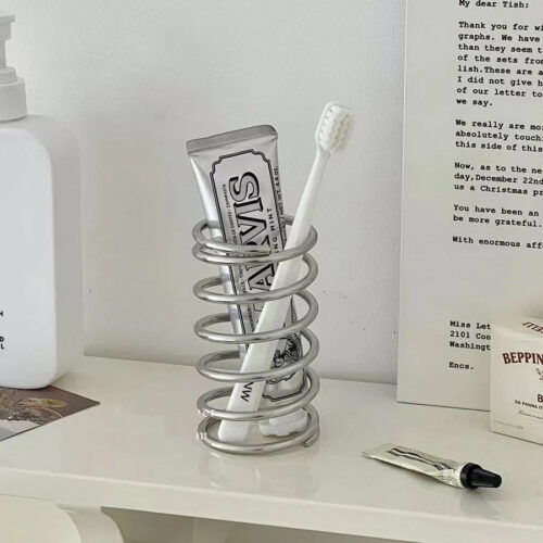 Smile Station Stainless Steel Toothbrush Holder