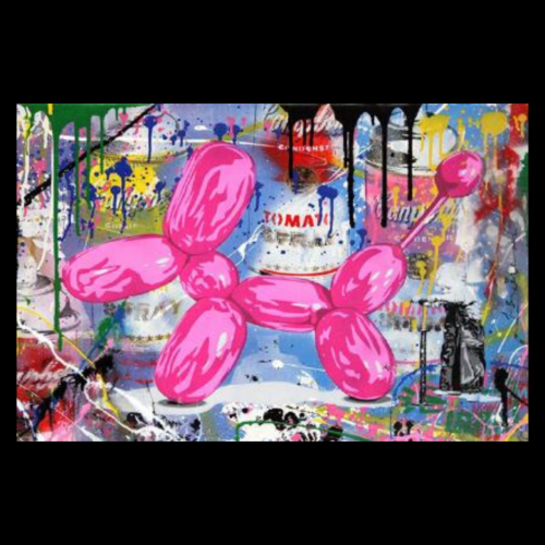 Alternative view of Balloon Dog Painting