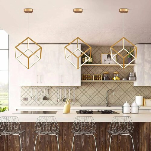 Alternative view of Helsinki Cube LED Ceiling Light